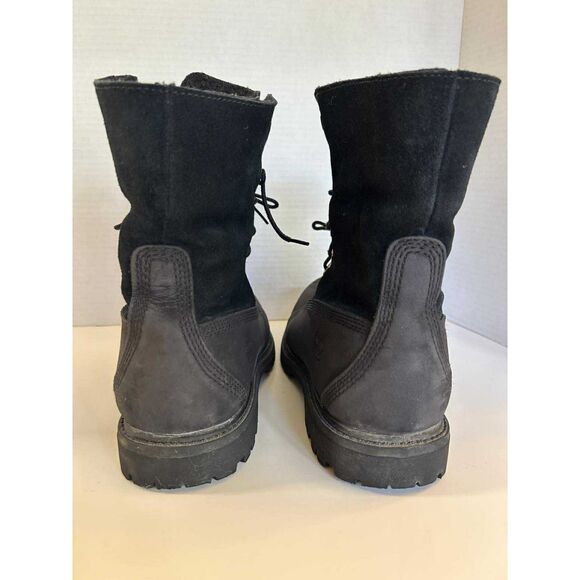 Timberland Womens 9 Authentics Waterproof Roll Fold-Down Teddy Fleece Blk 8149A - Picture 6 of 7